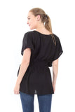 Village Venture Blusa Corre Kaftan Bordada-Primavera/Verano Fresca- Mod 20170K