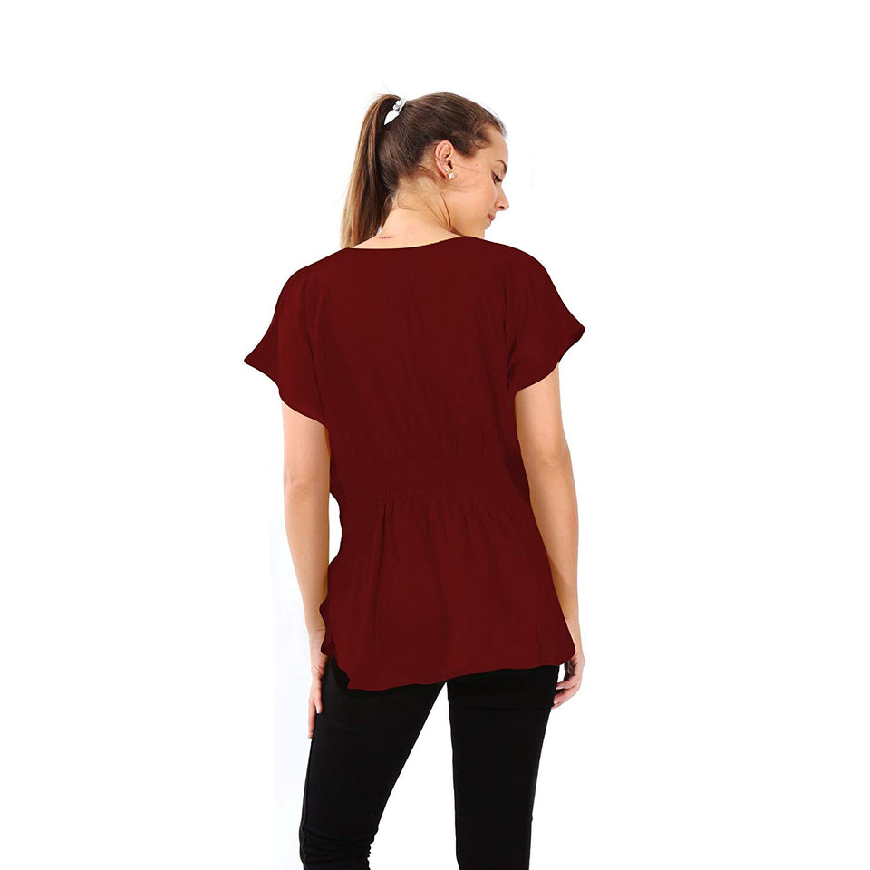 Village Venture Blusa Corre Kaftan Bordada-Primavera/Verano Fresca- Mod 20170K
