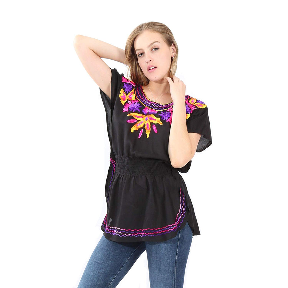 Village Venture- Blusa Casual Bordada 20196K