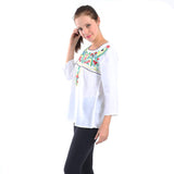 Village Venture- Blusa Casual Bordada 20176