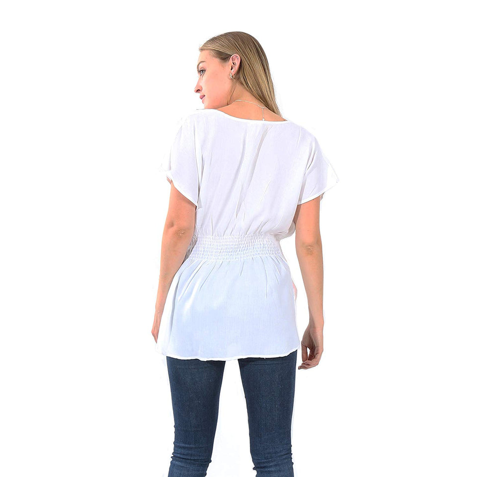 Village Venture- Blusa Casual Bordada 20196K