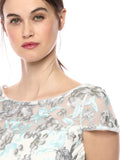 Calvin Klein - Vestido de Manga Corta con Cuello en V para Mujer