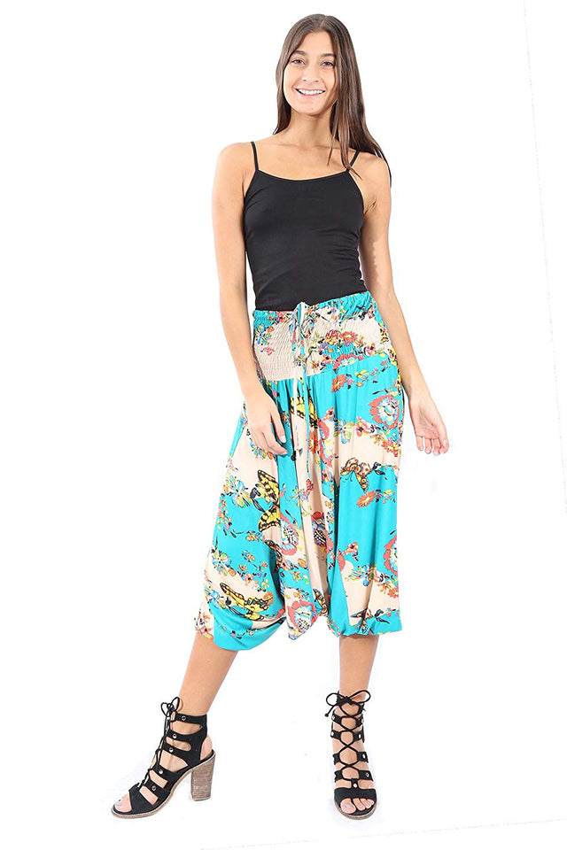 Village Venture 3 en 1 Estampado de Flores con Mariposas (Jumper, Blusa y Pantalón Unitalla -Mod 2925