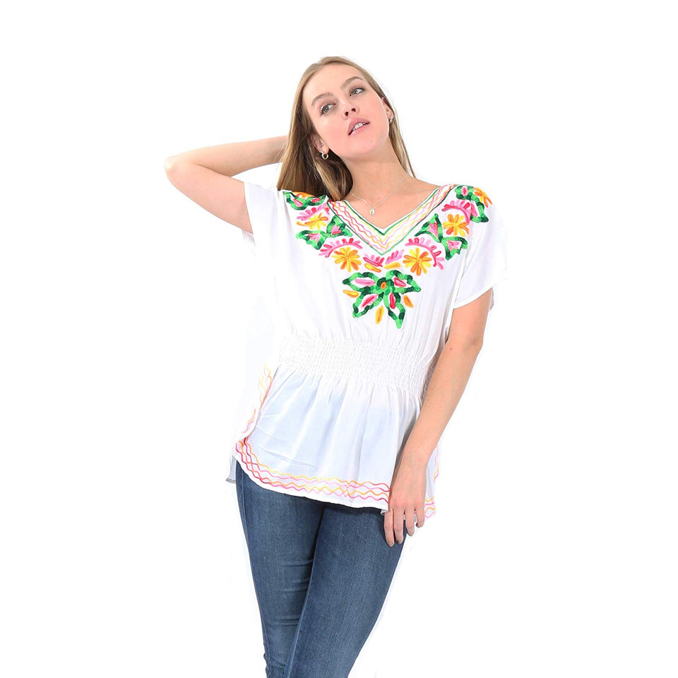Village Venture- Blusa Casual Bordada 20196K