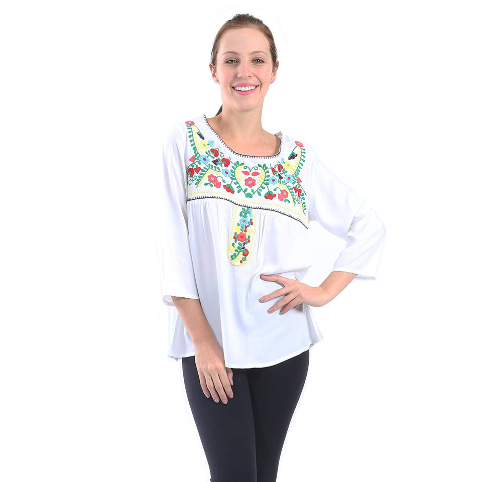 Village Venture- Blusa Casual Bordada 20176