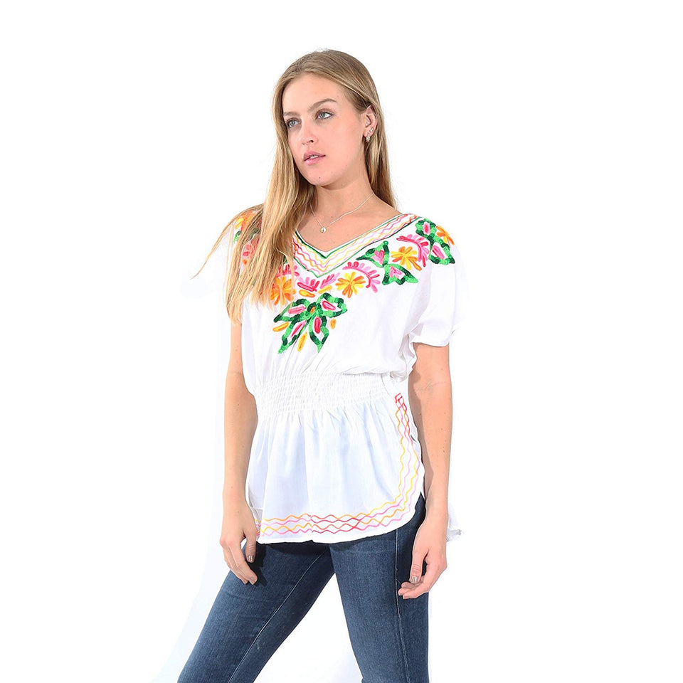 Village Venture- Blusa Casual Bordada 20196K